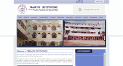Desktop Screenshot of pragathiinstitutions.com
